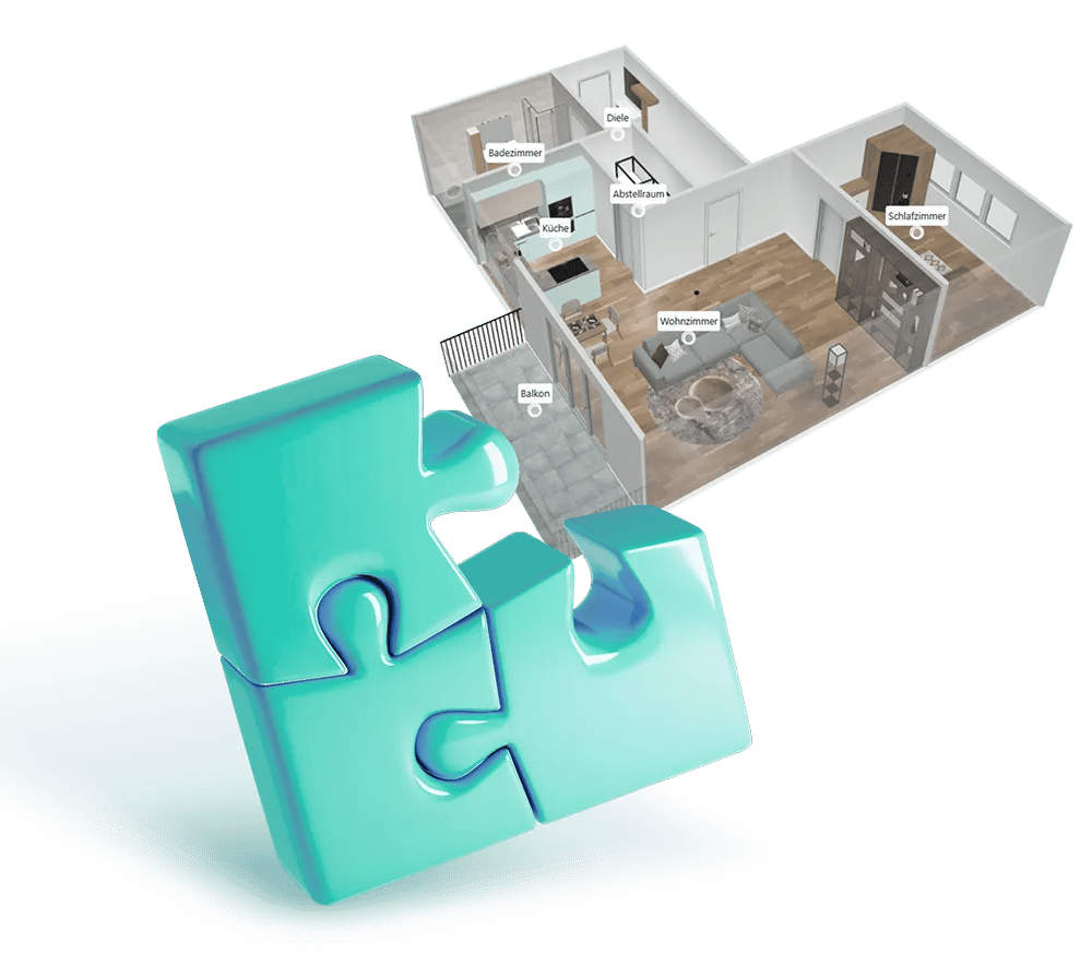digital twin with puzzle as add-on