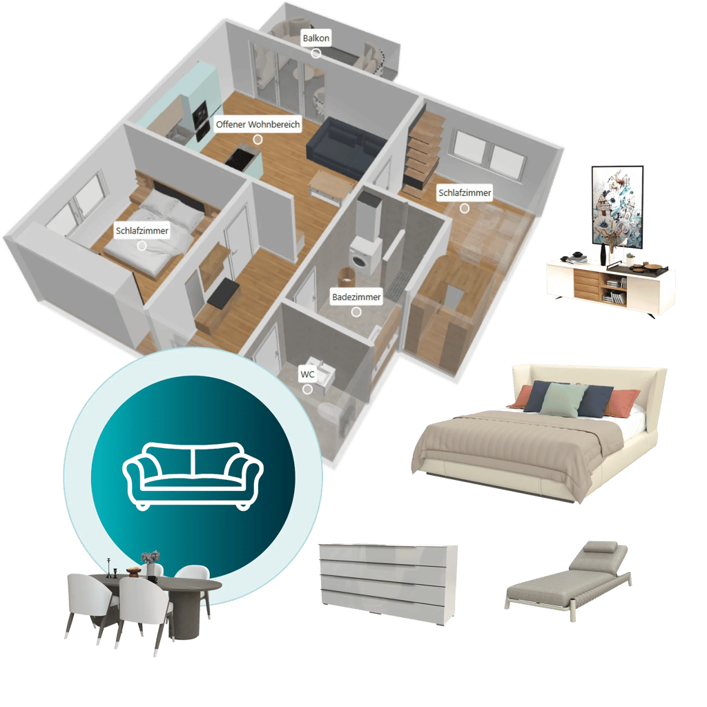 digital twin furniture items