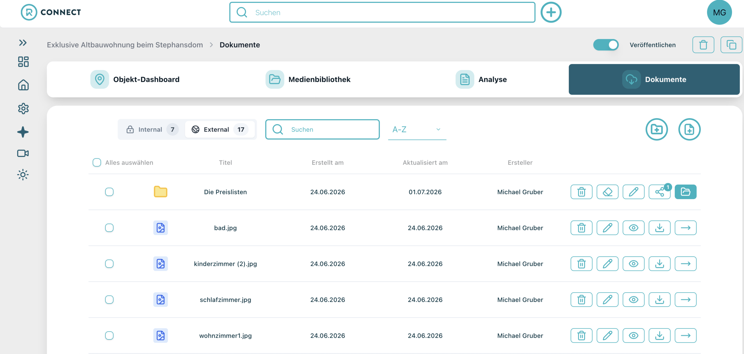 Document Sharing Option in REALITIQ