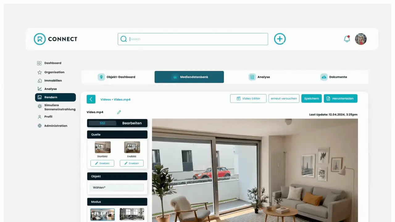 Image2Video in Realitiq mit mehreren Bildern zum Video